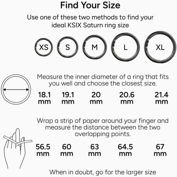 KSIX Smart Ring Saturn - L