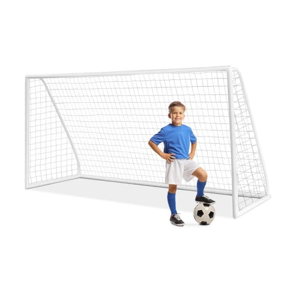 Fotbollsmål, 365x120x182 cm, Vit