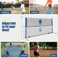 Miniatyrbild 6 av 8: Badmintonracketset, 165,5"x40"x33,5"-61", Blå Svart