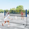 Miniatyrbild 2 av 8: Badmintonracketset, 165,5"x40"x33,5"-61", Blå Svart