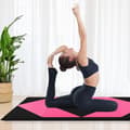 Miniatyrbillede 3 af 8: Gymnastikmåtte, 240x117x5 cm, Pink & Sort