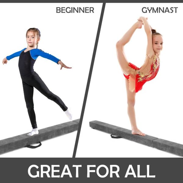 Gymnastikbjælke, 82,5x4x2,5 tommer, Brun