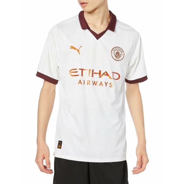 Kortärmad fotbollströja för herrar Puma  Manchester City Away Vit