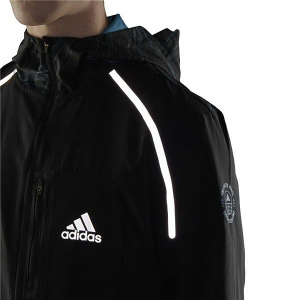 Miesten urheilutakki Adidas Marathon For the Oceans Musta