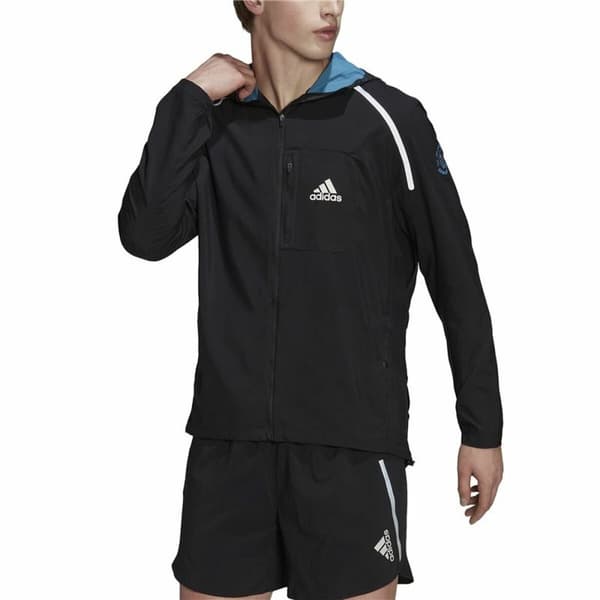 Miesten urheilutakki Adidas Marathon For the Oceans Musta