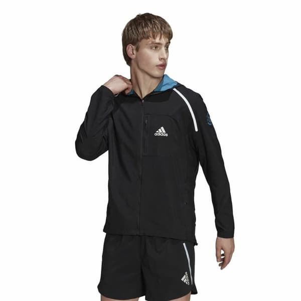 Miesten urheilutakki Adidas Marathon For the Oceans Musta