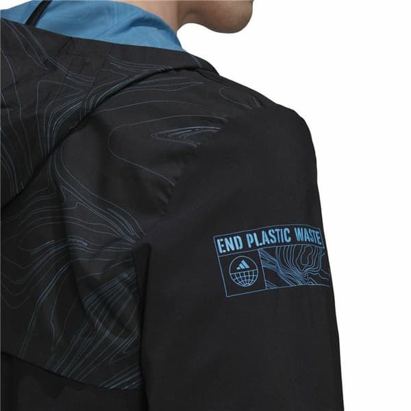 Miesten urheilutakki Adidas Marathon For the Oceans Musta