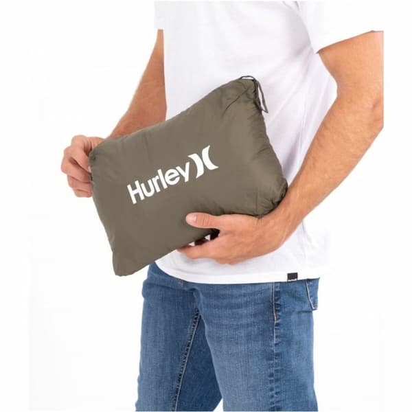 Miesten urheilutakki Hurley Balsam Quilted Packable Vihreä