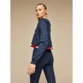 Pikkukuva 3 / 8: Naisten huputon collegepaita Tommy Hilfiger Crop V Neck Tummansininen