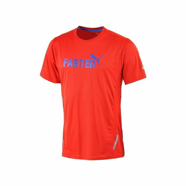 T-shirt med kortärm Herr Puma Graphic 1UP Röd