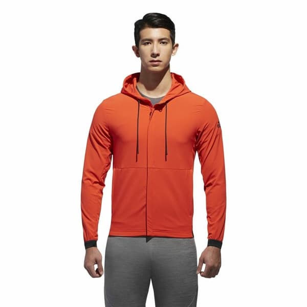 Miesten urheilutakki Adidas Tumma oranssi