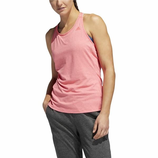 Naisten hihaton toppi Adidas 3 Stripes Tank Pinkki