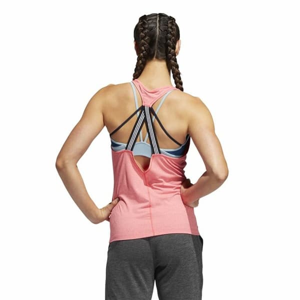 Naisten hihaton toppi Adidas 3 Stripes Tank Pinkki