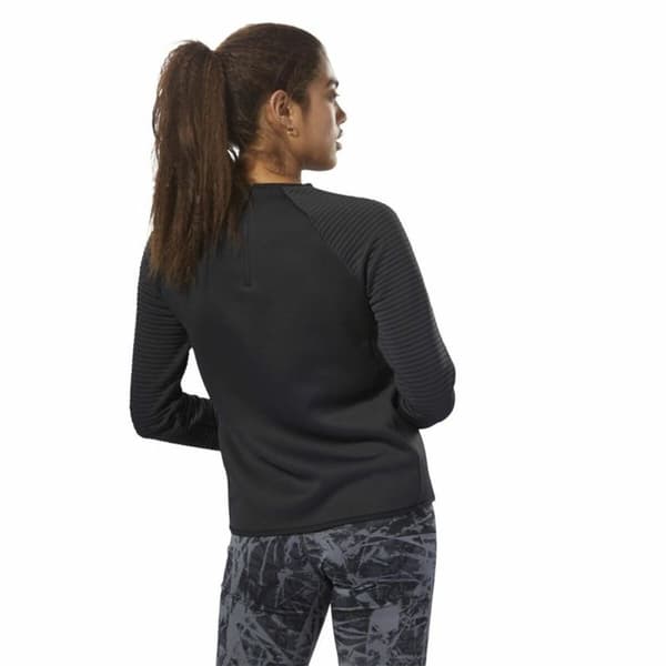 Naisten pitkähihainen paita Reebok Thermowarm Deltapeak Musta