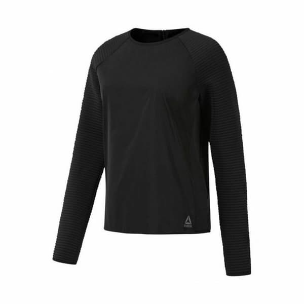 Naisten pitkähihainen paita Reebok Thermowarm Deltapeak Musta