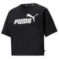 Miniatyrbild 2 av 3: T-shirt med kortärm Dam Puma CROPPED LOGO TEE 586866 01  Svart