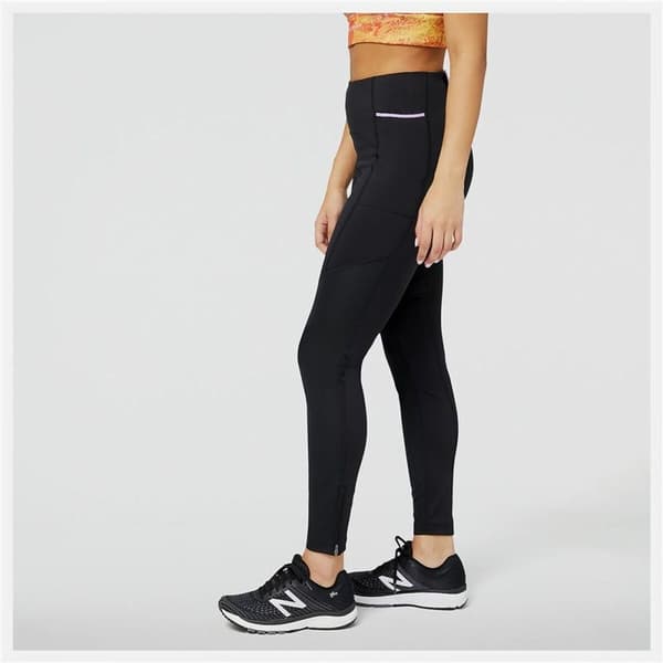 Naisten urheilulegginsit New Balance Impact Run AT Heat Tight Musta