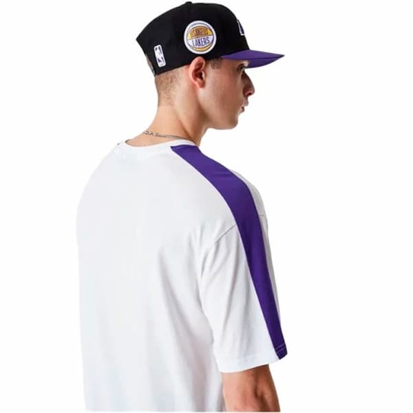 Miesten T-paita New Era NBA Colour Block LA Lakers Valkoinen