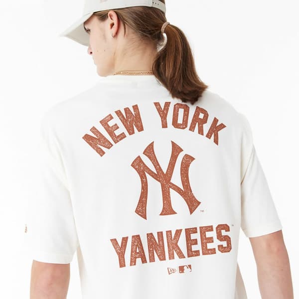T-shirt med kortärm Herr New Era WORDMARK OS TEE NEYYAN 60435536 Vit