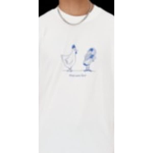 T-shirt med kortärm Herr ESSENTIALS CHICKEN New Balance MT41591 Vit
