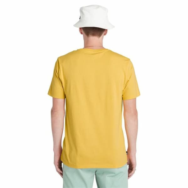 Kortærmet T-shirt til Mænd Timberland Kennebec River Tree Logo Short Gul