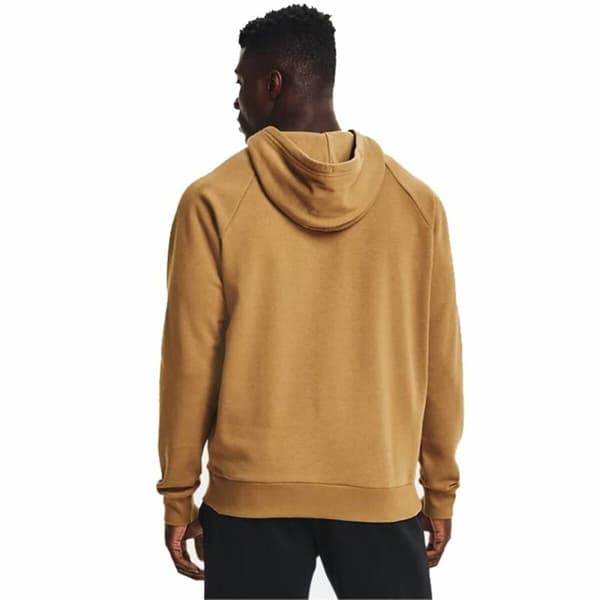 Hættetrøje til Mænd Under Armour Rival Big Logo Okker