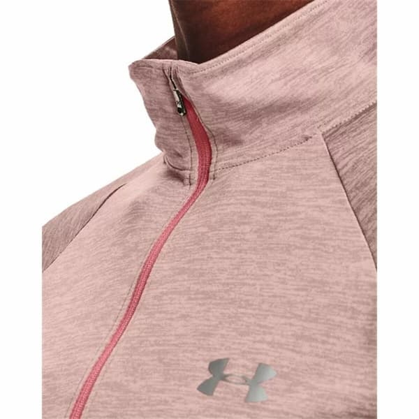 Naisten T-paita Under Armour Tech 1/2 Zip Pinkki