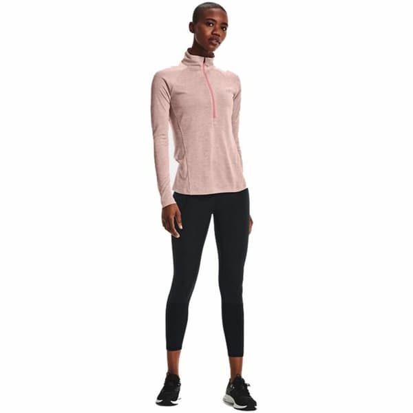 Naisten T-paita Under Armour  Tech 1/2 Zip Pinkki