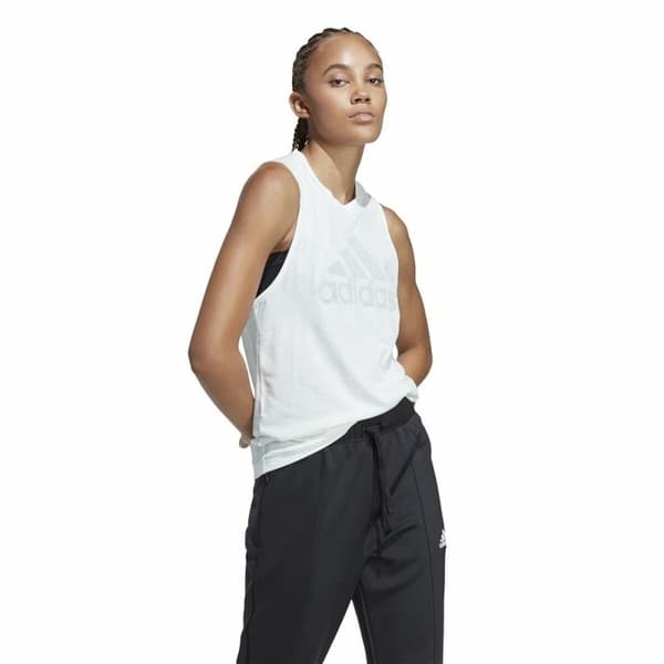 T-shirt til Damer uden Ærmer Adidas Future Icons 3.0 Hvid