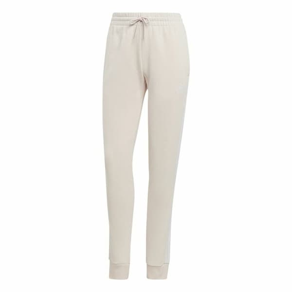 Lange sportsbukser Adidas Essentials 3 Stripes Beige Dame
