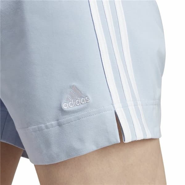 Sportshorts för kvinnor Adidas 3 Stripes Sj Ljusblå