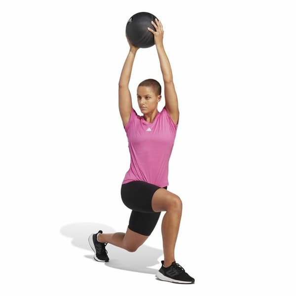 Naisten T-paita Adidas Essentials Pinkki Liila
