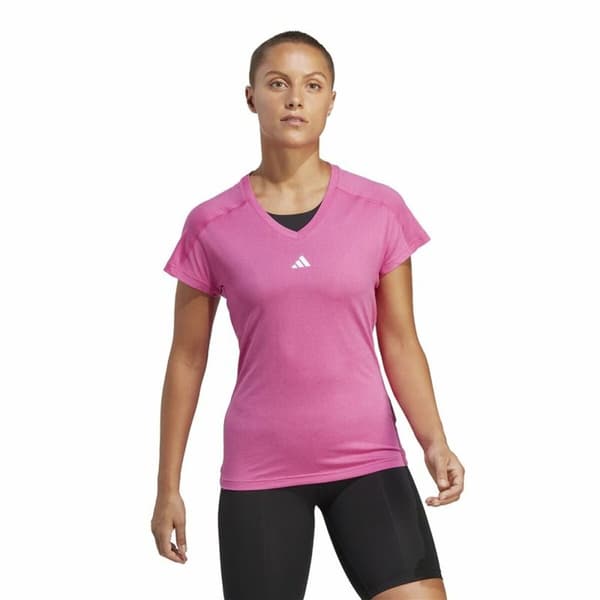 Naisten T-paita Adidas Essentials Pinkki Liila