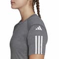Miniatyrbild 4 av 7: T-shirt med kortärm Dam Adidas 3 stripes Essentials Ljusgrå