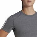 Miniatyrbild 5 av 7: T-shirt med kortärm Dam Adidas 3 stripes Essentials Ljusgrå