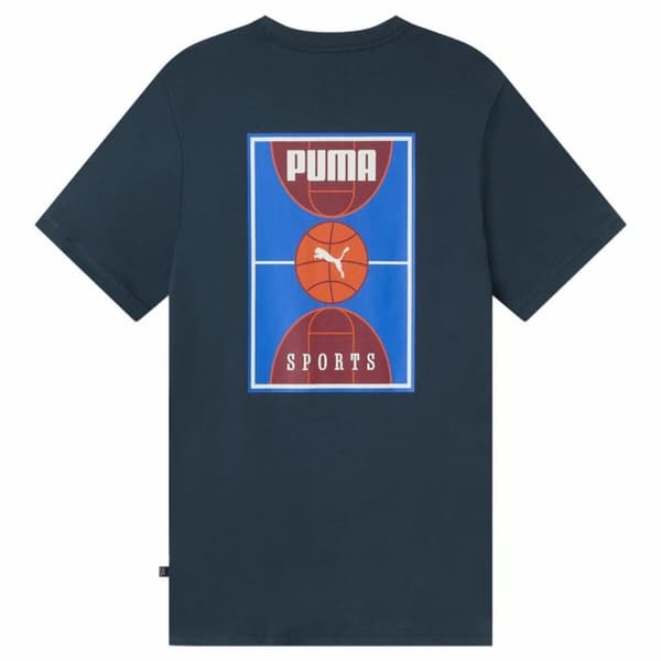 T-shirt med kortärm Herr Puma Bppo-000745 Mörkblå