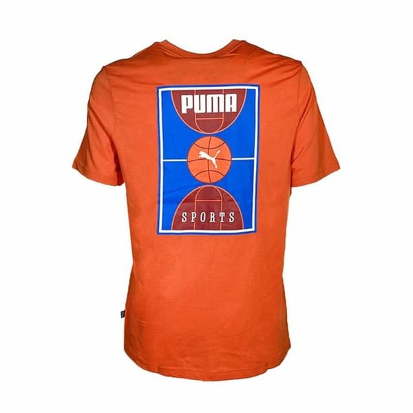 T-shirt med kortärm Herr Puma Chilli Powder Orange