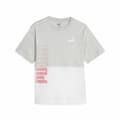 Pikkukuva 1 / 3: Naisten T-paita Puma Power Colorblock Valkoinen Harmaa