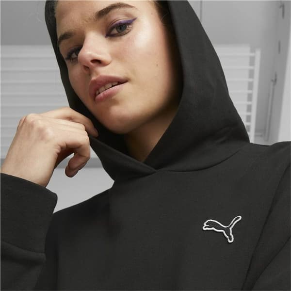 Hættetrøje til Kvinde Puma Better Essentials Sort