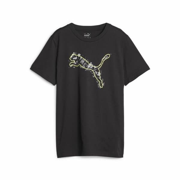 Børne Kortærmet T-shirt Puma Active Sports Graphic Sort