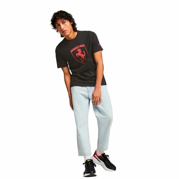 Kortærmet T-shirt til Mænd Puma Ferrari Race Tonal B Sort