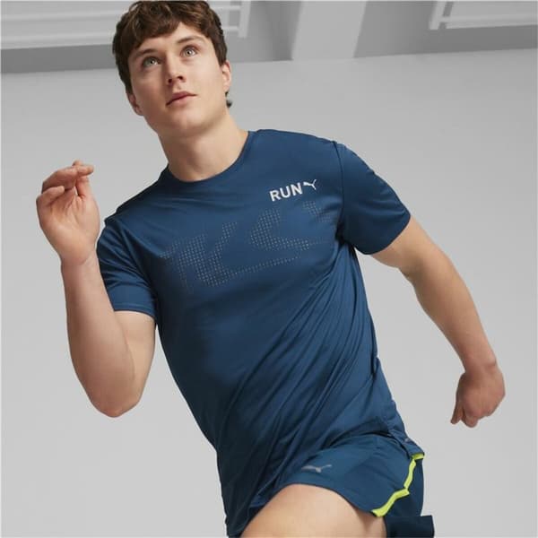 Miesten T-paita Puma Run Favourite Tummansininen