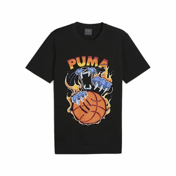 Sporttröja med ärmar Puma TSA 6 Svart