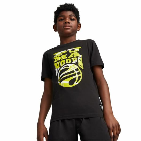 Barn T-shirt med kortärm Puma Basketball