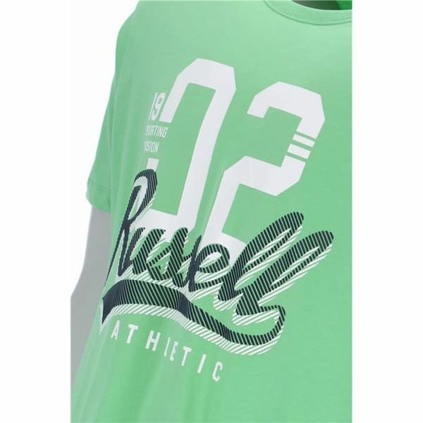 Kortærmet T-shirt til Mænd Russell Athletic Amt A30101 Grøn Lysegrøn