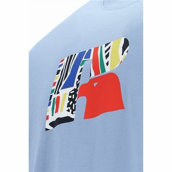 T-shirt med kortärm Herr Russell Athletic Emt E36211 Blå Indigo