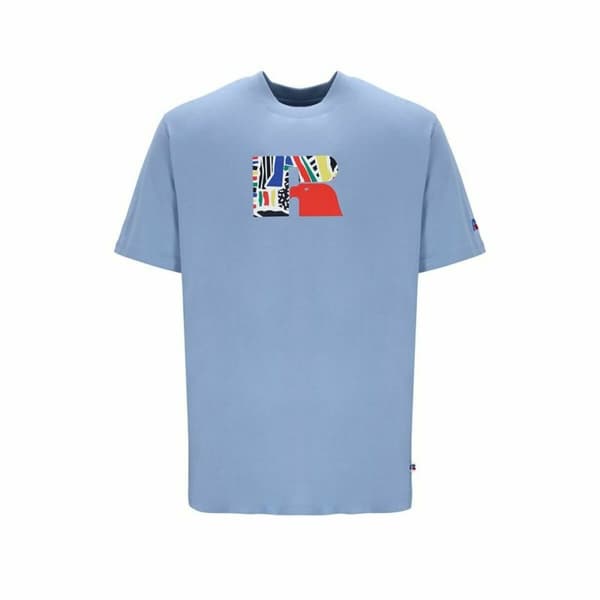 T-shirt med kortärm Herr Russell Athletic Emt E36211 Blå Indigo