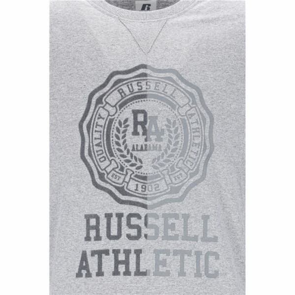 Langærmet T-shirt til Mænd Russell Athletic Collegiate Lysegrå