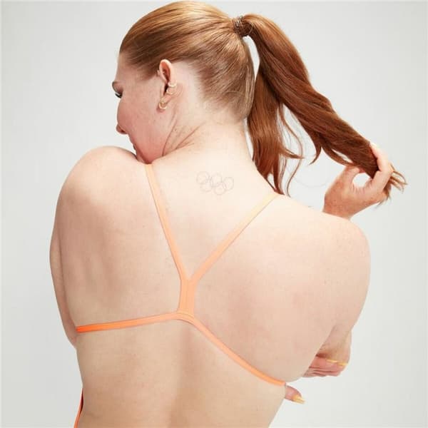 Badetøj til Kvinder Speedo Speedo Allover Digital V-Back Blå