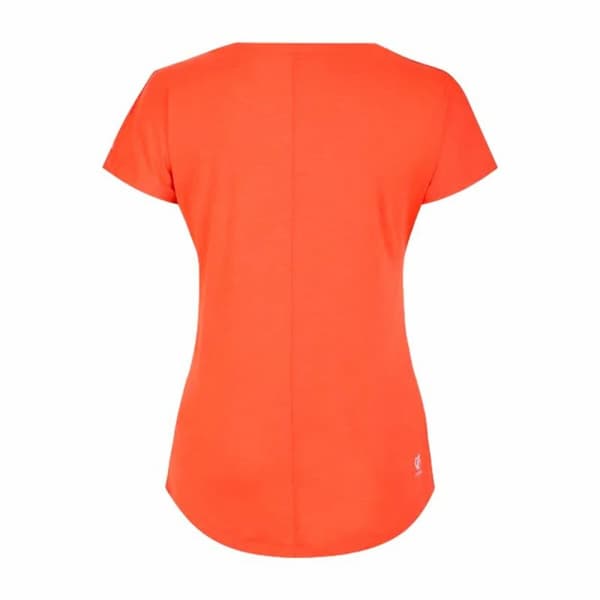 Kortærmet T-shirt til Kvinder Dare 2b Dare to Be Vigilant Orange